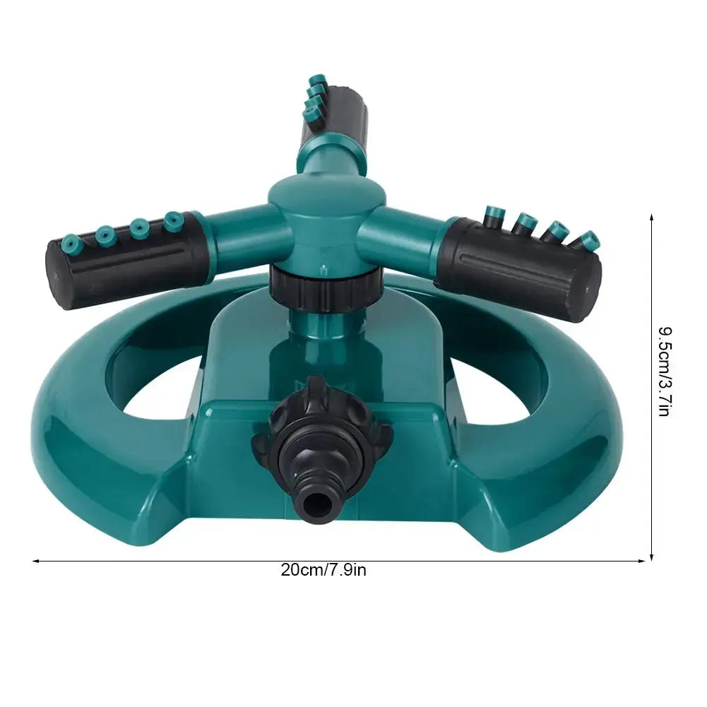 360 Degree Rotating Lawn Sprinkler, Automatic Garden Watering System, Large Area Coverage Irrigation, Heavy Duty Yard Sprinkler for Outdoor Spray, Adjustable Lawn & Garden Watering Device