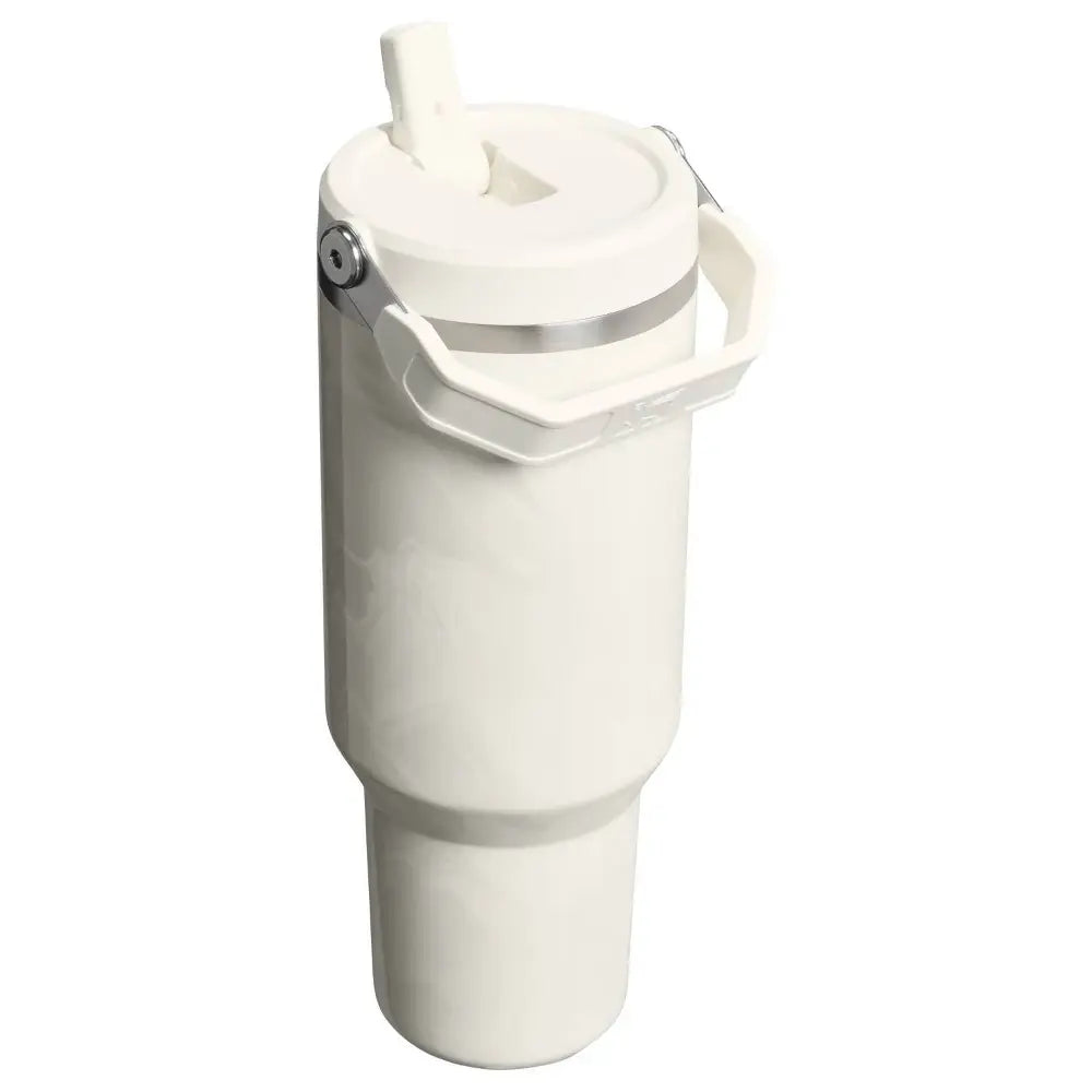 Stanley 40 Oz Stainless Steel Ice Flow Flip Straw Tumbler Calcite Calacatta