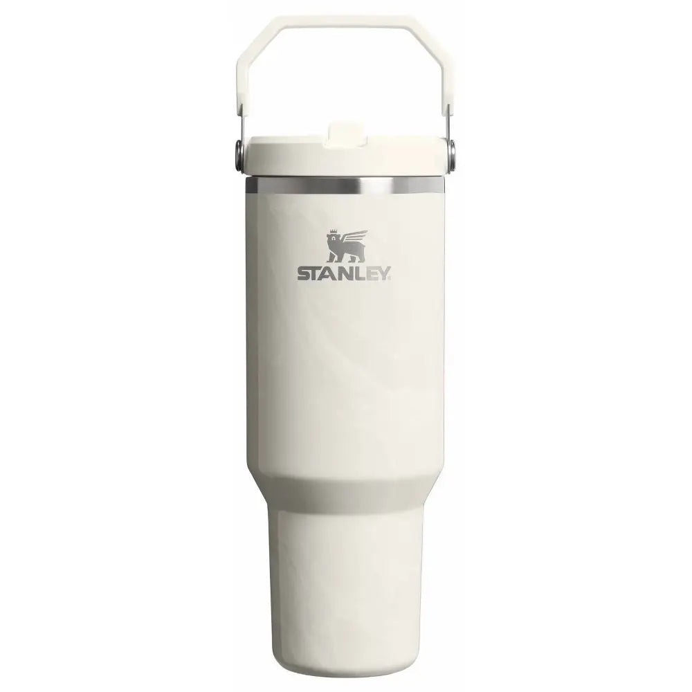 Stanley 40 Oz Stainless Steel Ice Flow Flip Straw Tumbler Calcite Calacatta